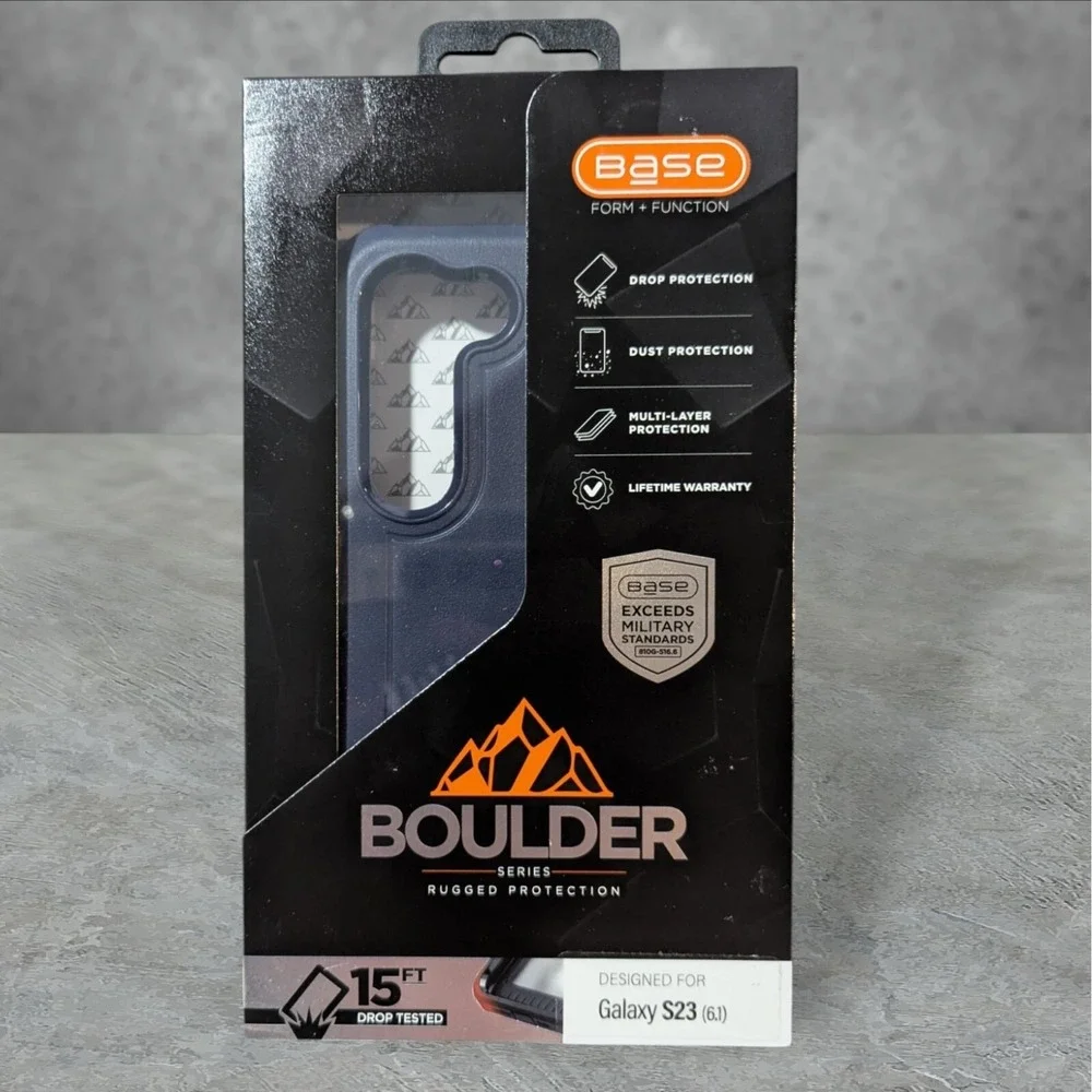 A9. Base Boulder Rugged Series Case For Samsung Galaxy S23 - Navy Blue